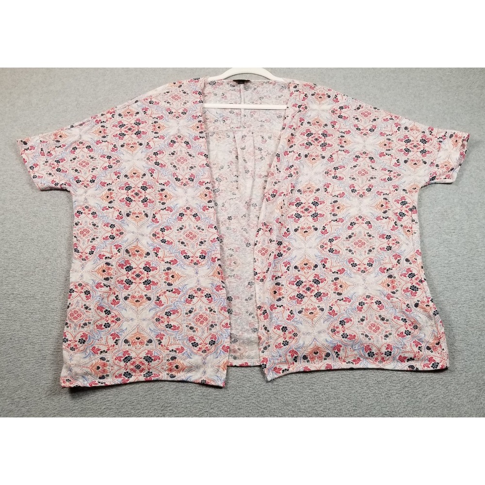 Torrid Kimono Cardigan Womens 1 1X Plus Floral Medallion Open Front Stretch Boho